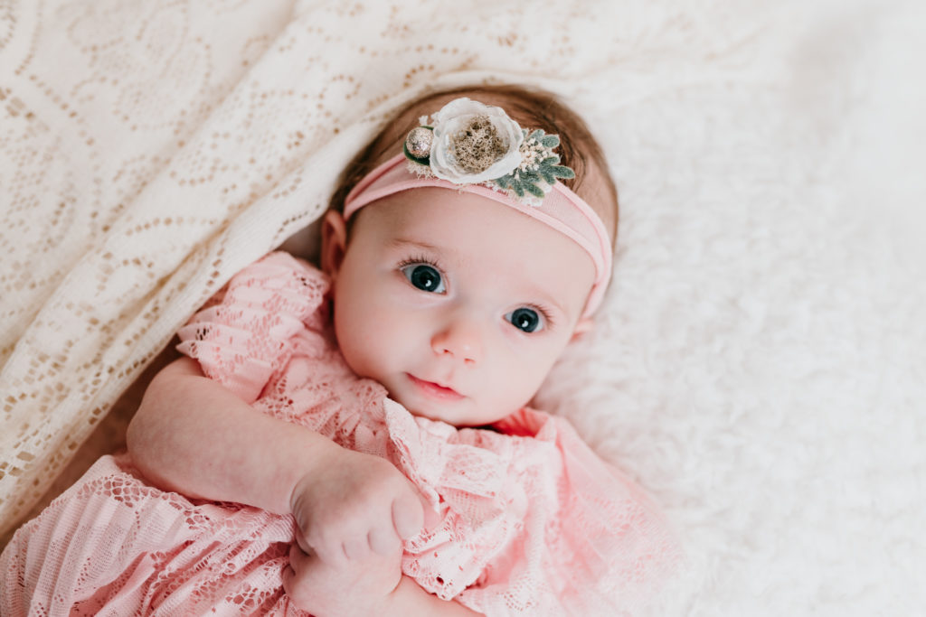 Claire 3 Month Milestone Session Valerie Clement Photography Kalispell baby Photographer