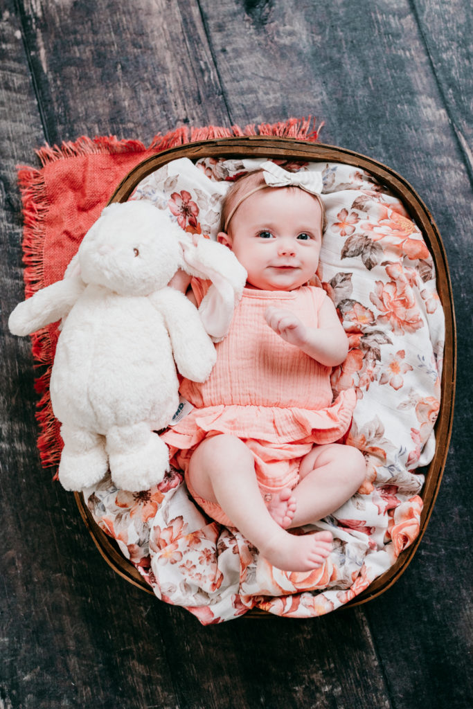 Claire 3 Month Milestone Session Valerie Clement Photography Kalispell baby Photographer