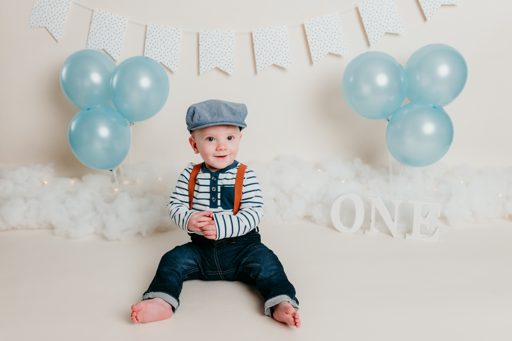 Robbie One Year Photos Cake Smash and Splash Session Valerie Clement Photography Boise, ID Photographer