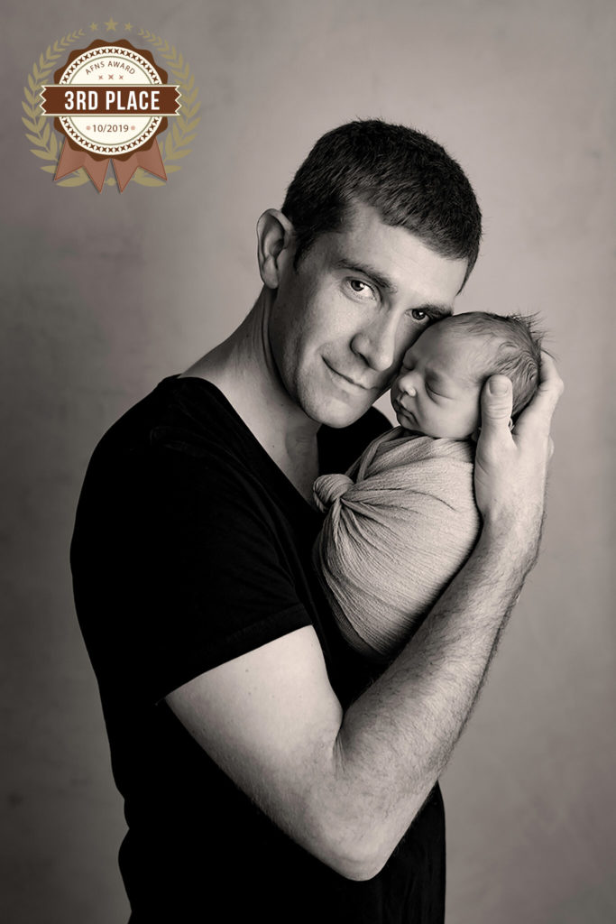 dad and son best boise newborn photographer